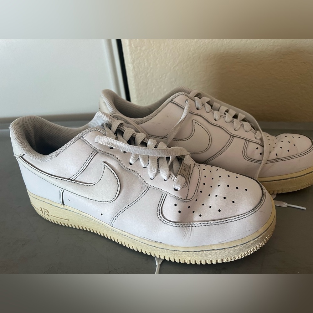 Nike Air Force 1 White Sneakers | Women’s Size 10